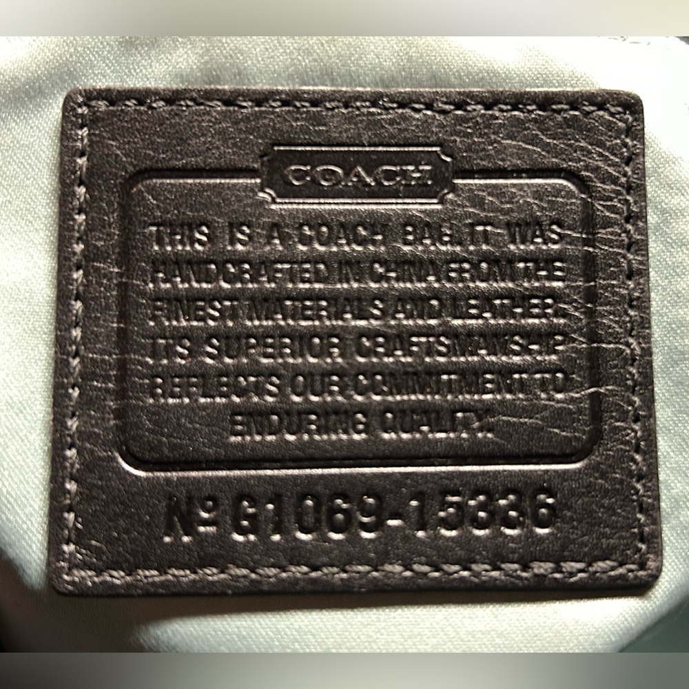 Coach Kristin Black Leather Shoulder Bag - Picture 6 of 11